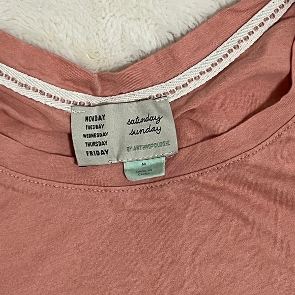 Anthropologie | pink Lucielle Knotted Tee | - Picture 2 of 3